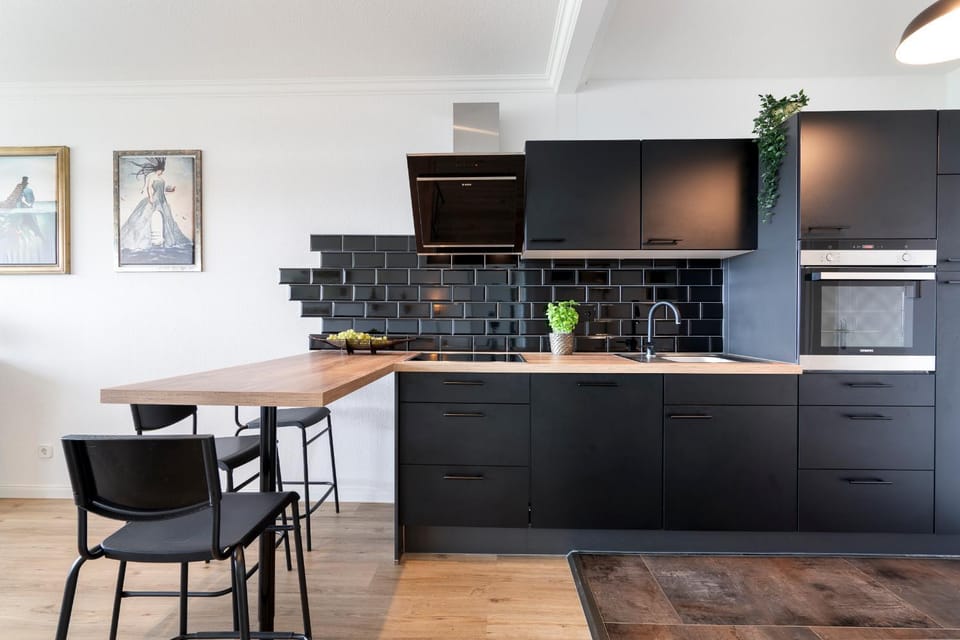 Kitchen or kitchenette, Dining area, Food, stove, kitchen