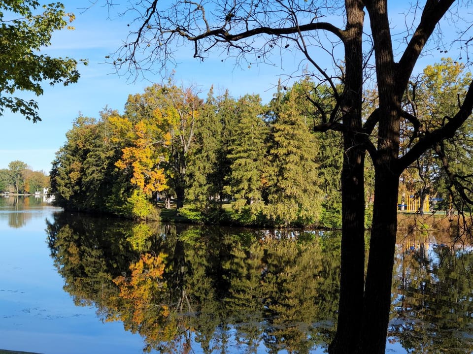 Natural landscape, Lake view