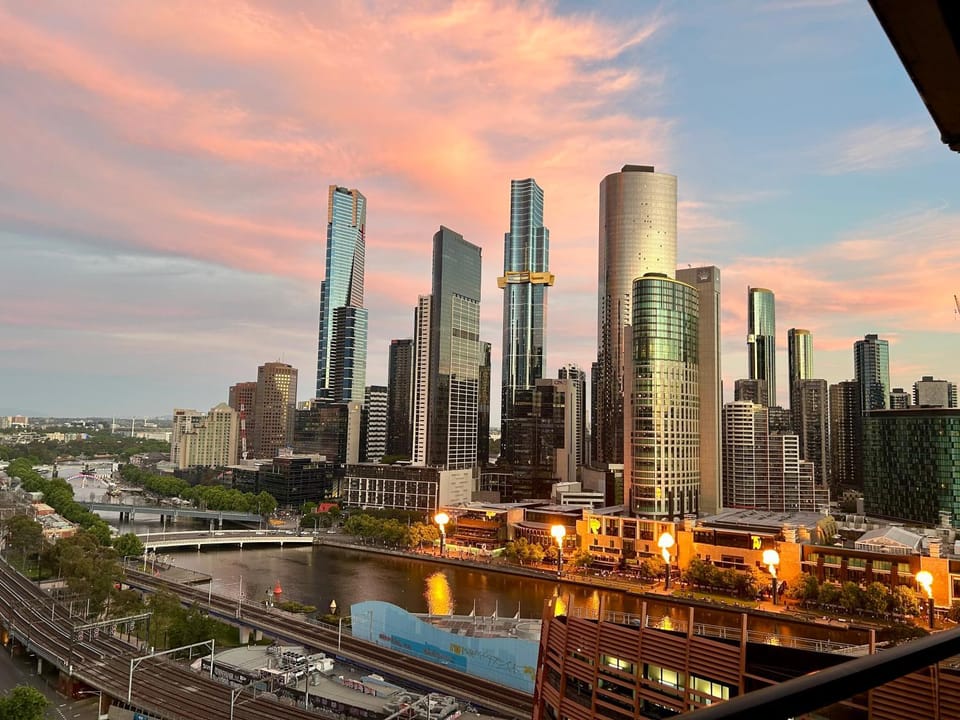 City view, River view, Sunset
