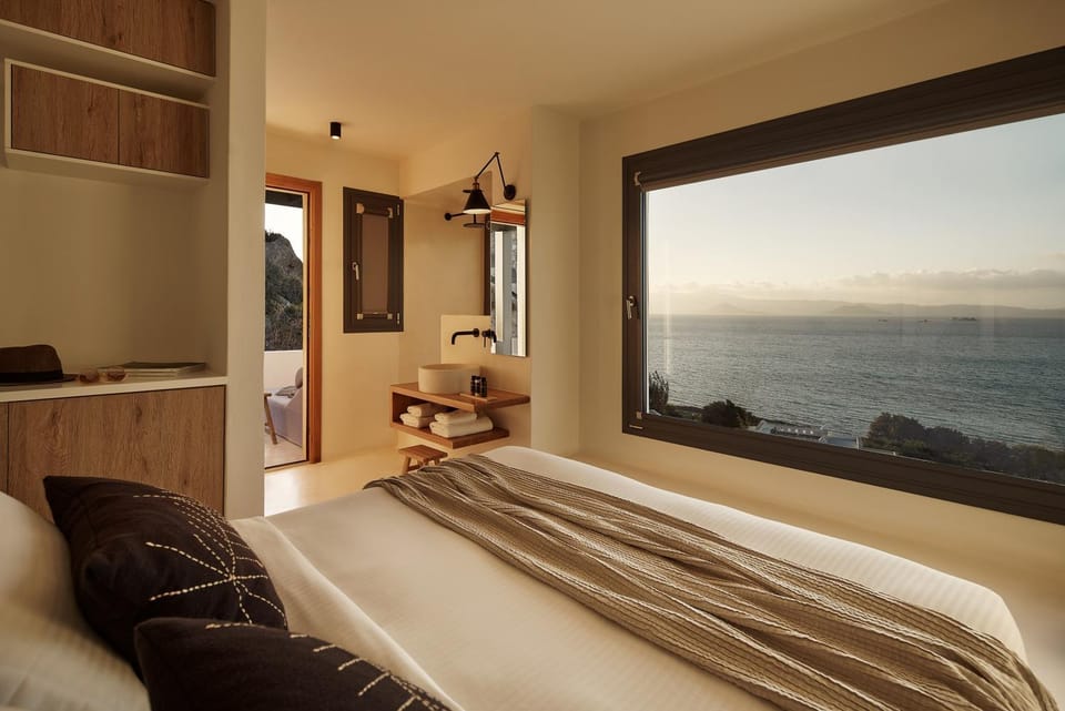 Bed, Photo of the whole room, Bedroom, Sea view