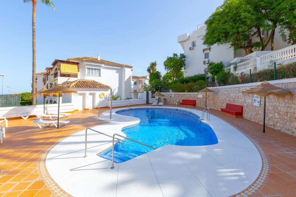 Property building, Living room, Swimming pool