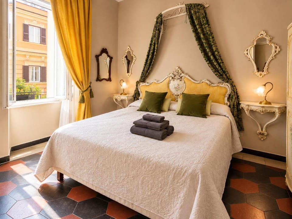 Bed, View (from property/room), Decorative detail, Bedroom