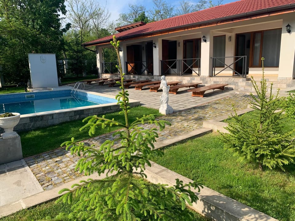 Patio, Garden, Swimming pool