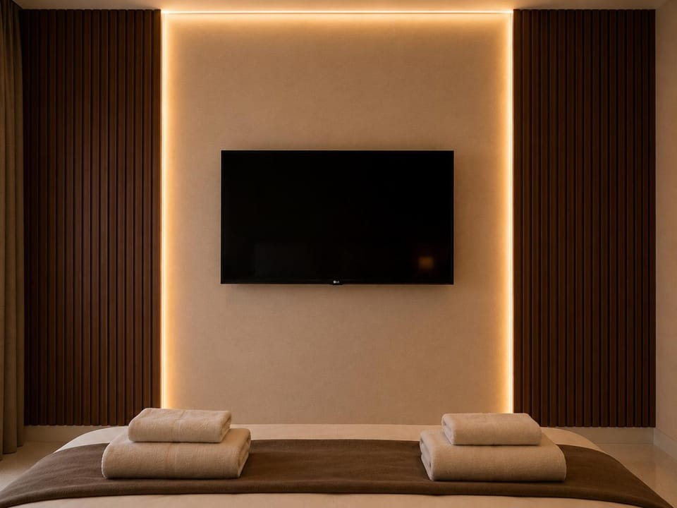 Communal lounge/ TV room, TV and multimedia, Photo of the whole room, Bedroom, towels