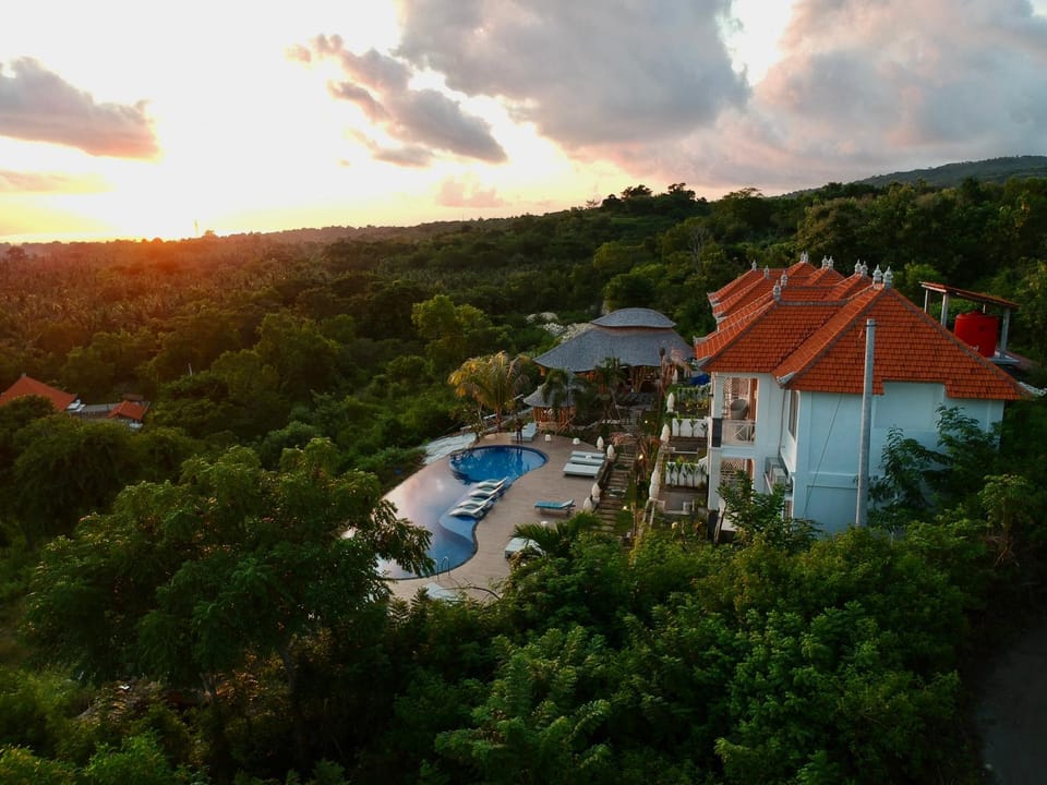 Bird's eye view, Pool view
