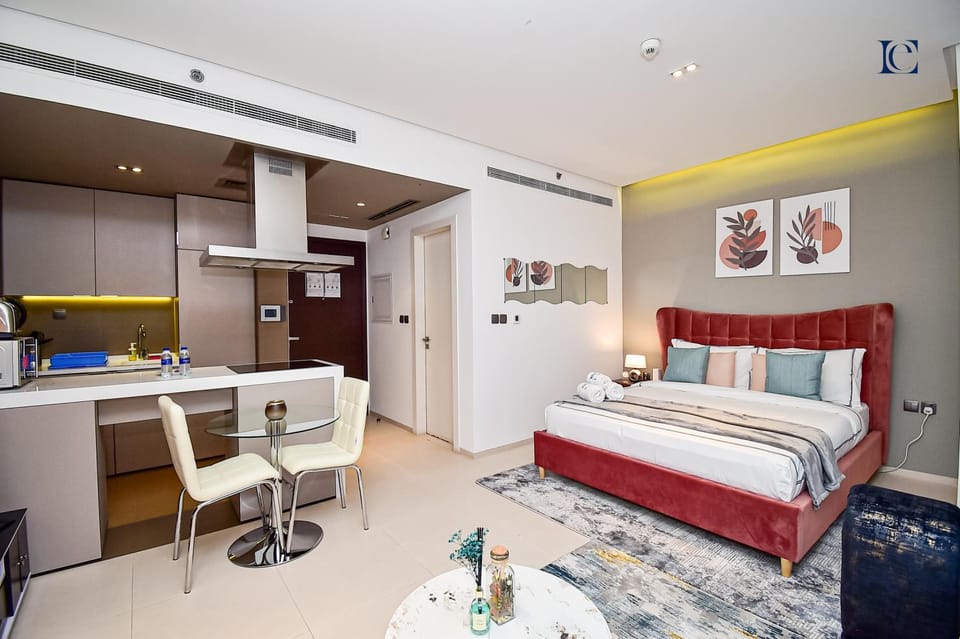 Kitchen or kitchenette, Living room, Photo of the whole room, Seating area, Dining area, hair dresser