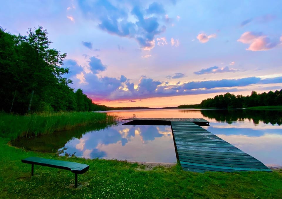 Natural landscape, Lake view, Sunset