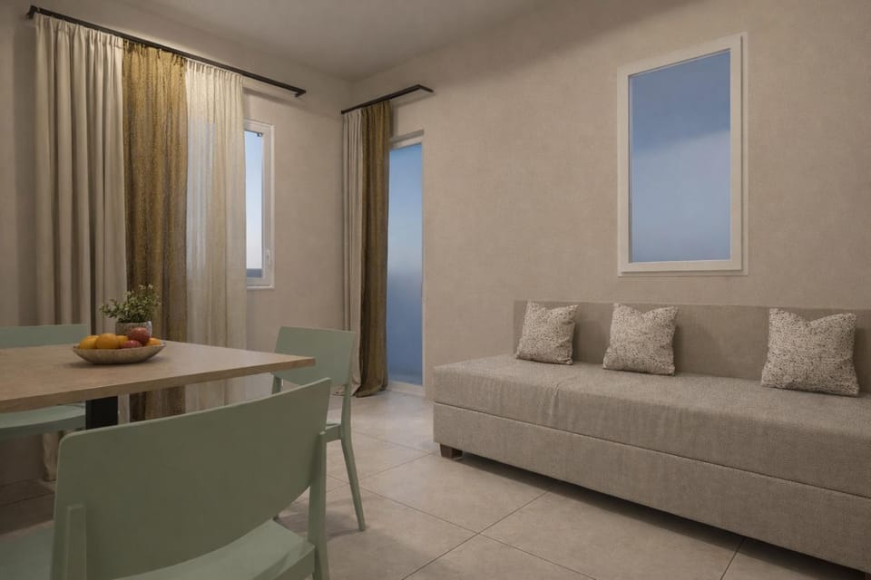 Living room, Seating area, Dining area