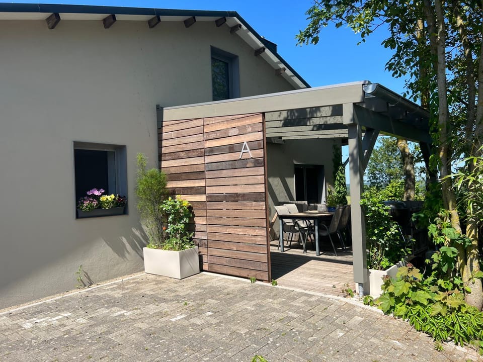 Property building, Patio, Garden, Garden view