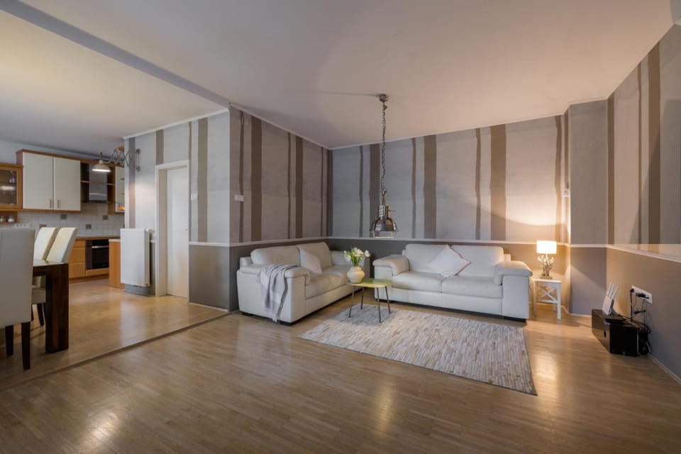 Living room, kitchen