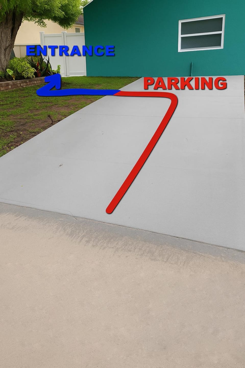 Property building, Facade/entrance, Parking