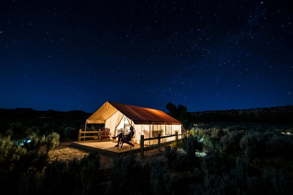 Property building, Night, Natural landscape, View (from property/room)