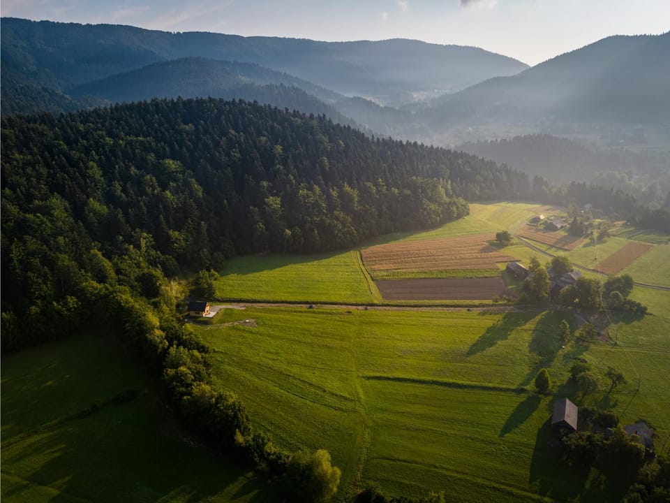 Bird's eye view, Mountain view