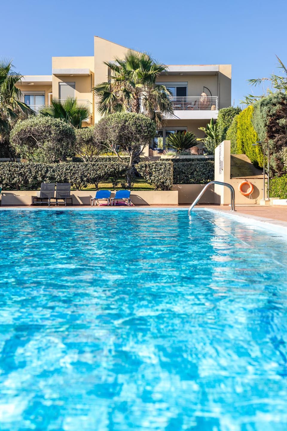 Property building, Pool view, sunbed
