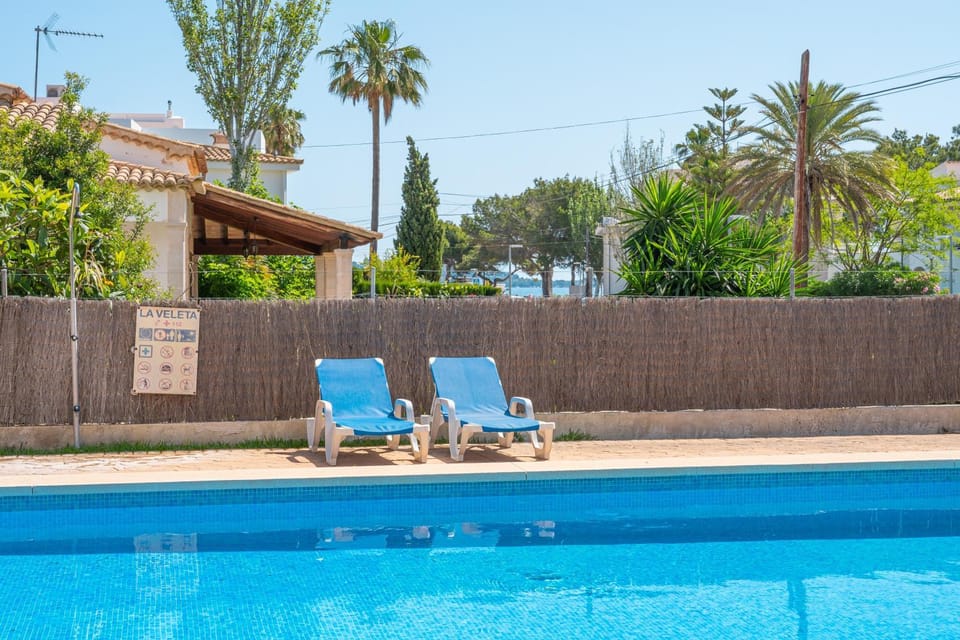 Property building, Living room, Swimming pool