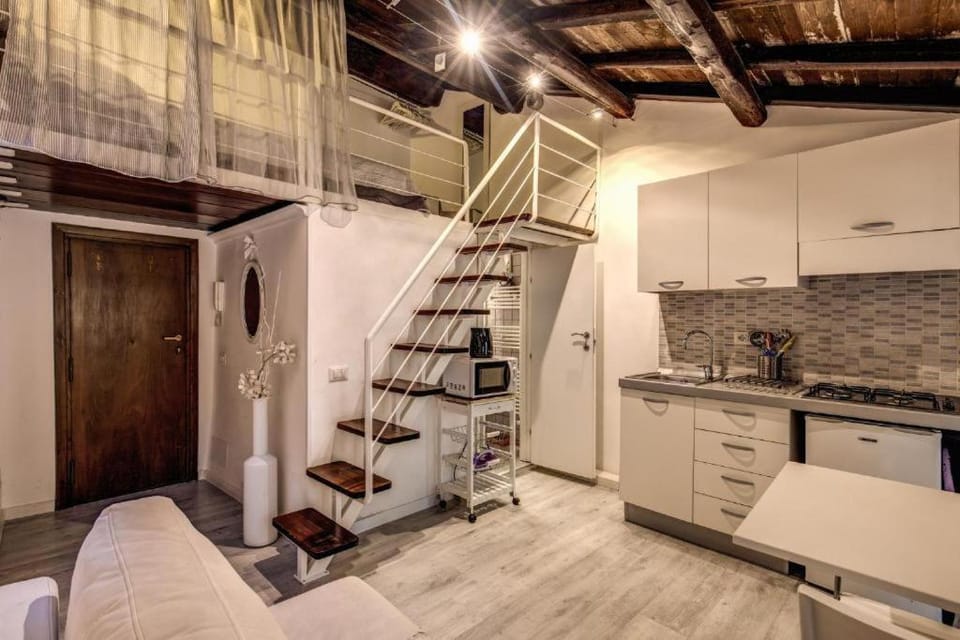 Kitchen or kitchenette, Living room, Dining area