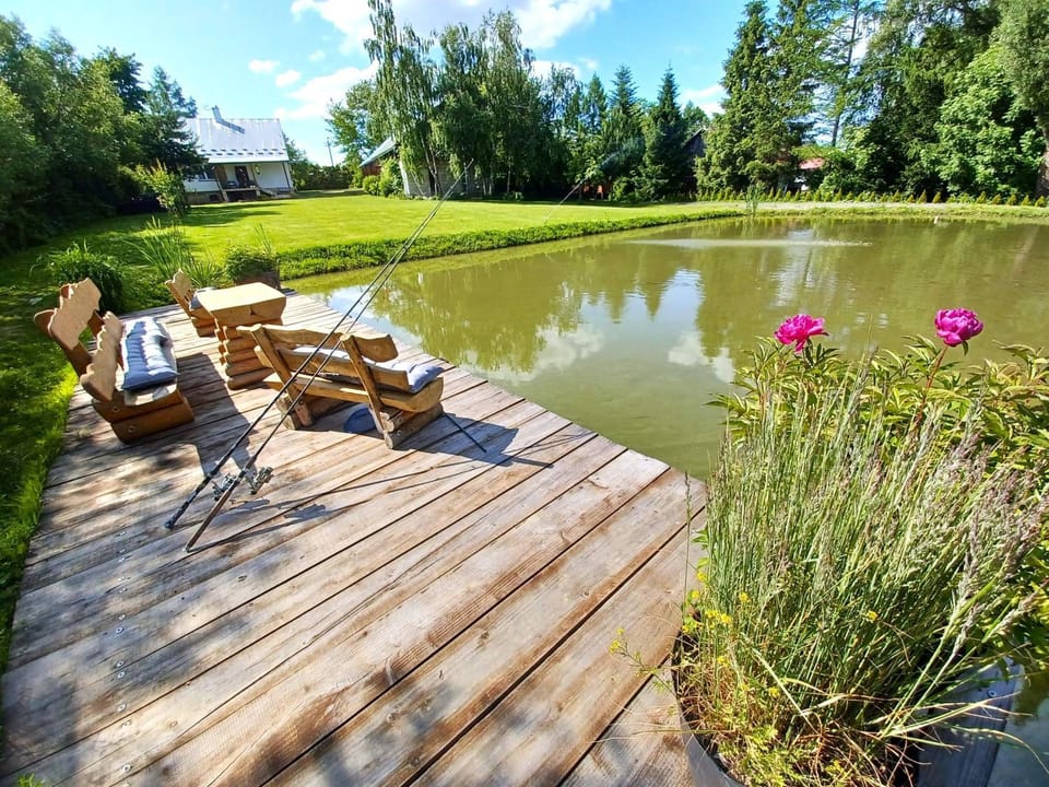 Summer, Fishing, Garden, Garden view