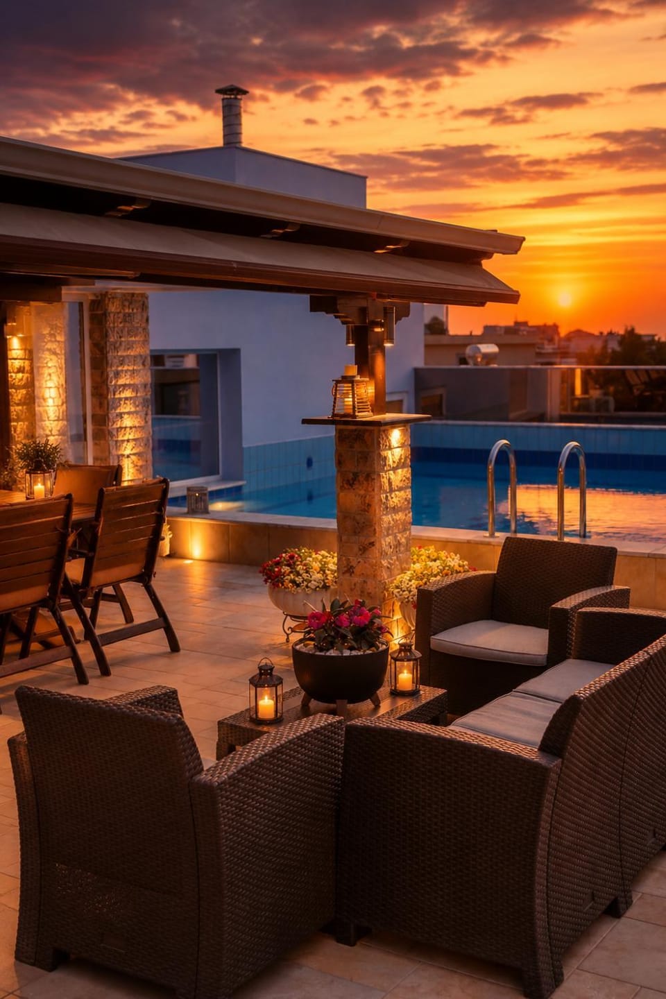 Luxury Penthouse with private pool Apartment in Peloponnese, Western Greece and the Ionian