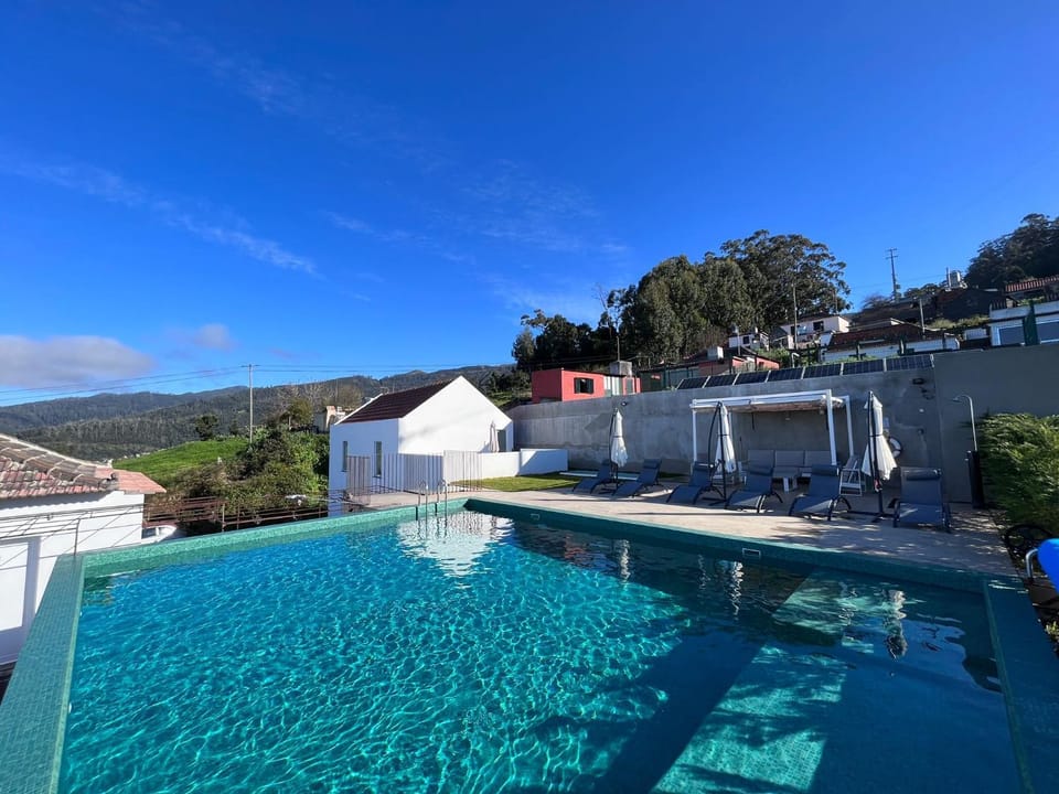 Natural landscape, Swimming pool, sunbed