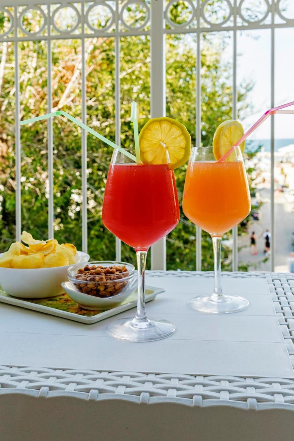 View (from property/room), Balcony/Terrace, Food and drinks