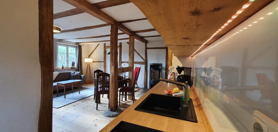 Kitchen or kitchenette, Living room, flat iron, kitchen, kitchen