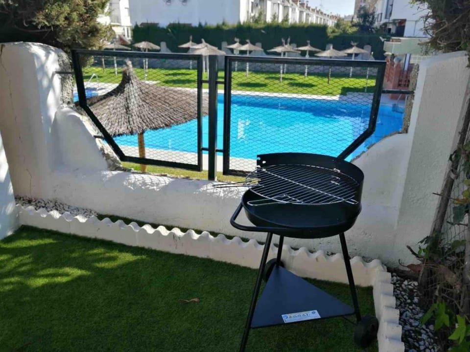 Patio, BBQ facilities, Pool view, Swimming pool