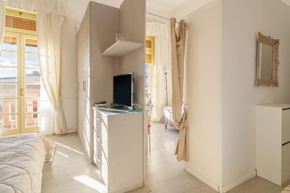 Property building, Living room, Bedroom