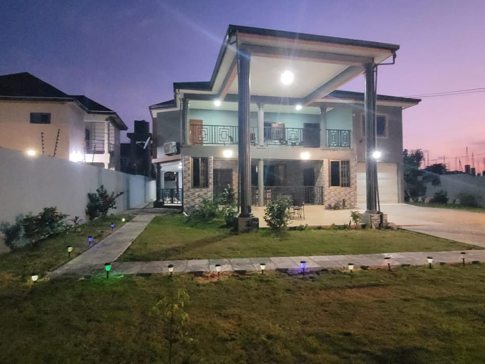 Property building, Night, Garden view