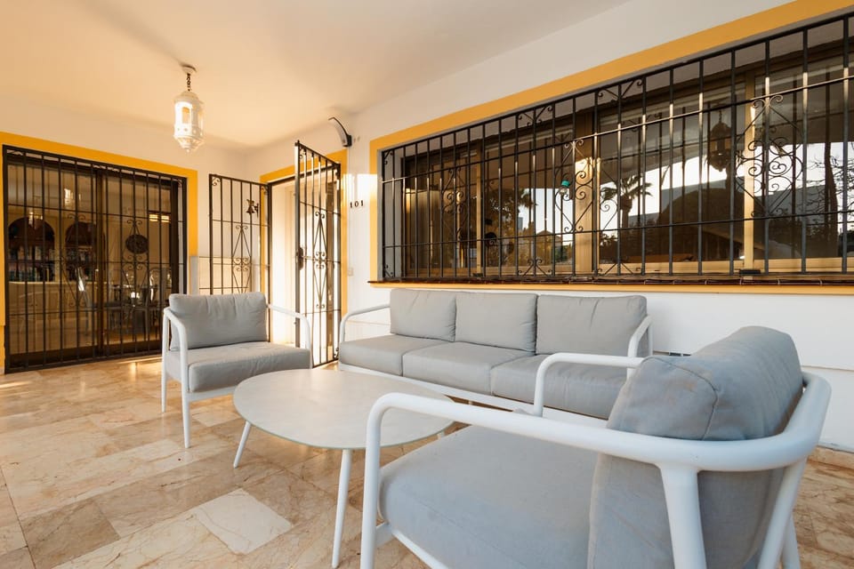 Patio, Facade/entrance, Lobby or reception