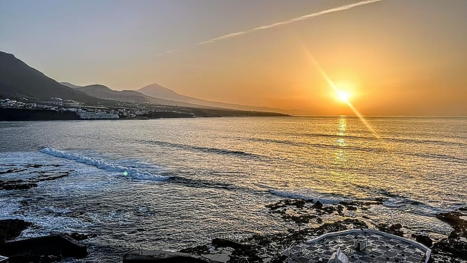Nearby landmark, Natural landscape, Mountain view, Sea view, Sunset