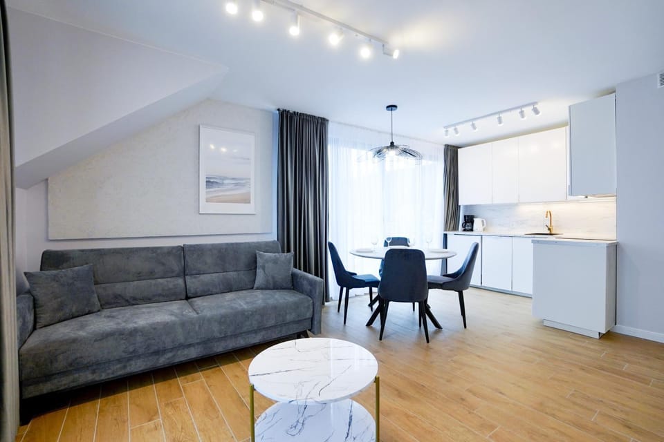 Kitchen or kitchenette, Living room, Seating area