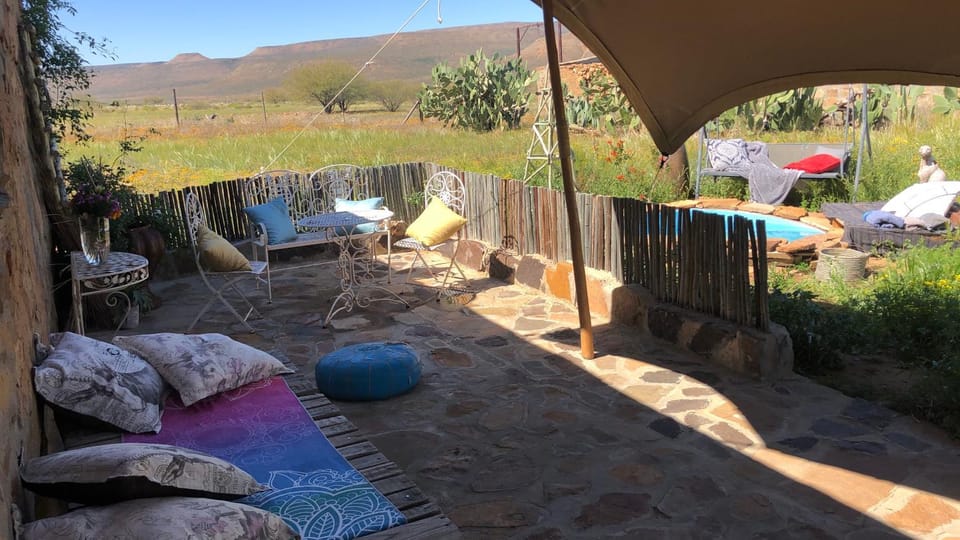 Patio, Spring, Day, Natural landscape, Garden, Garden view, Mountain view, Pool view, Swimming pool, sunbed