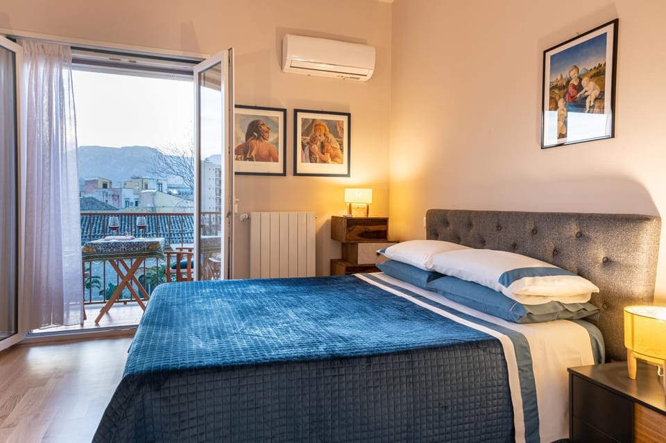 Bed, Natural landscape, Bedroom