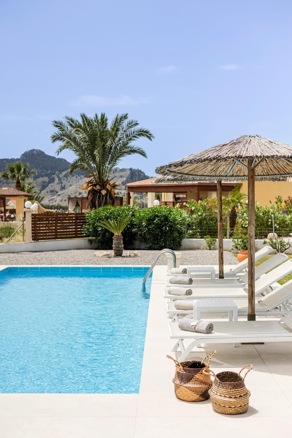 Day, Natural landscape, Mountain view, Swimming pool, sunbed