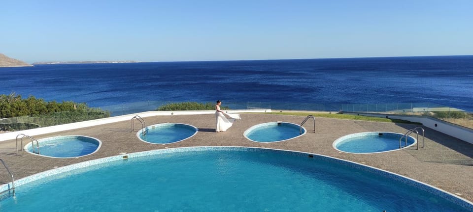 Pool view, wedding