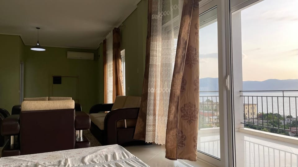 Living room, Seating area, Sea view