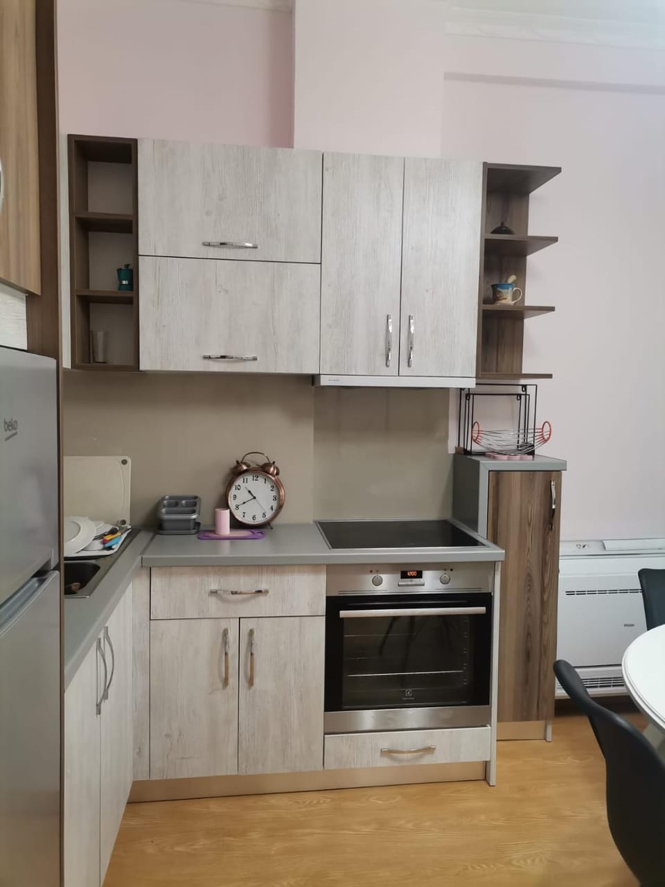 Living room, kitchen