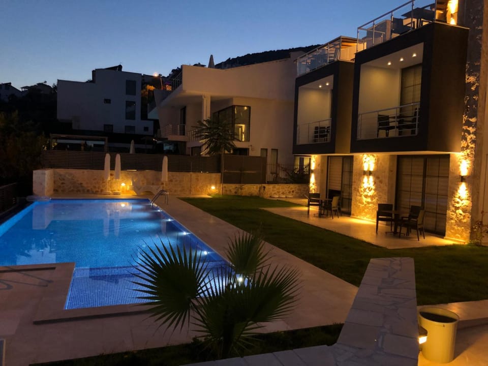 Stone House Aparts 1 plus 1 mit zwei Balkone und Poolblick Kalkan No 4 Apartment in Kalkan Belediyesi