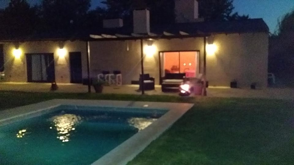 Night, Pool view, Swimming pool