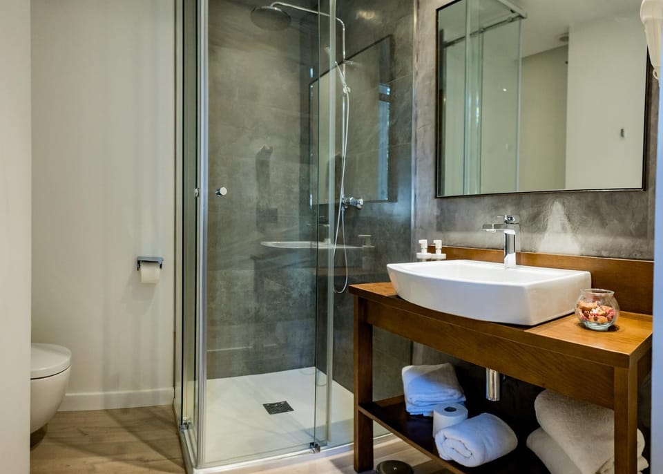 Shower, Toilet, towels