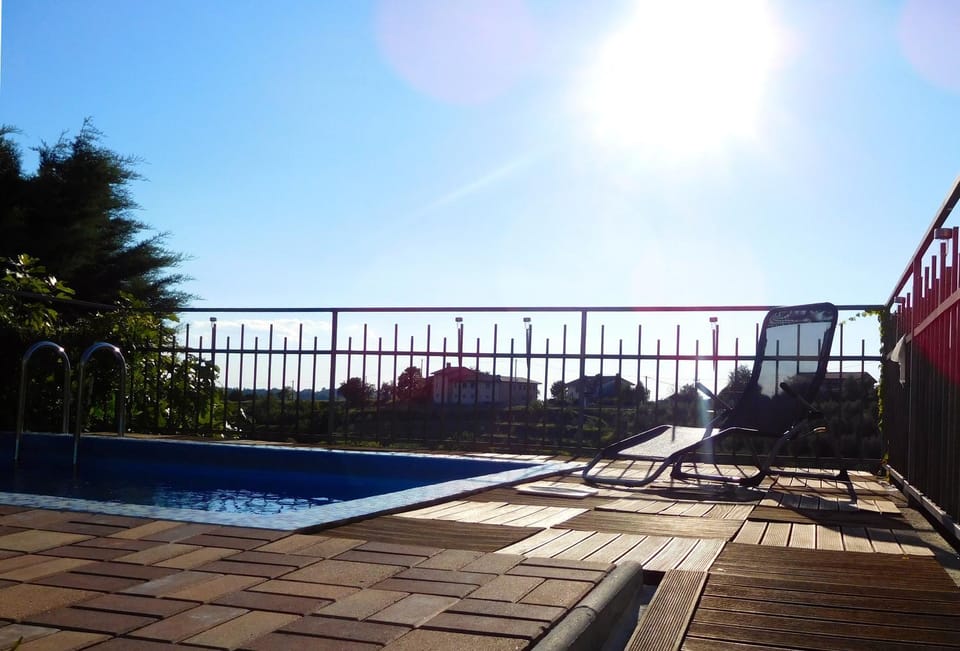 Swimming pool, Sunset