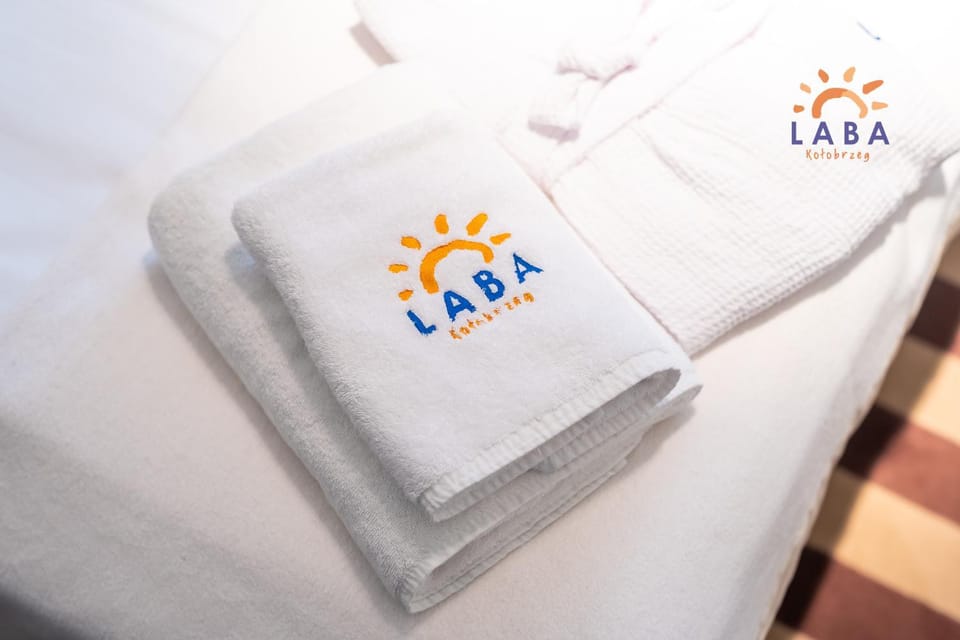 Property logo or sign, towels