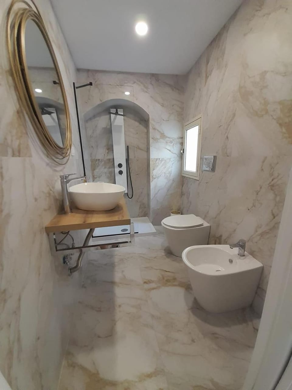 Shower, Toilet, Bathroom, bidet, hair dryier, towels