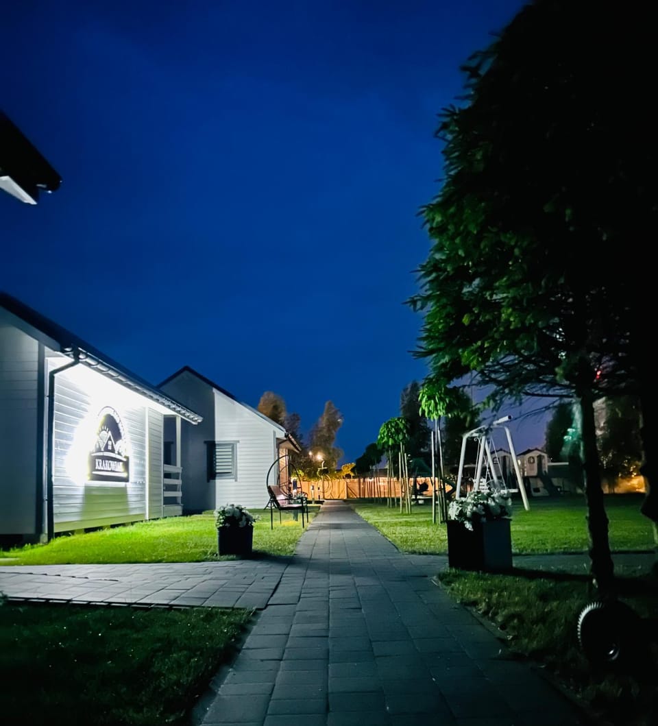 Property building, Night, Natural landscape, Garden, Garden view