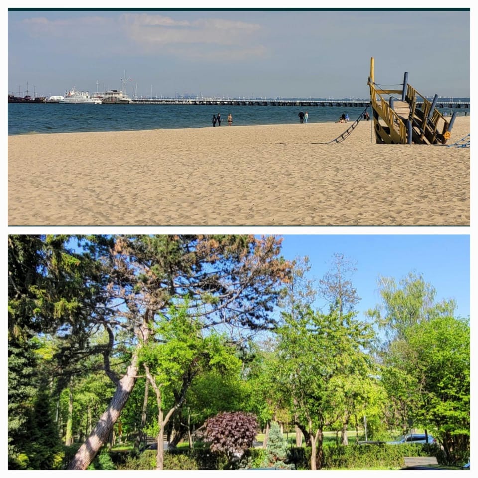 Nearby landmark, Children play ground, View (from property/room), Beach, Garden view, Quiet street view