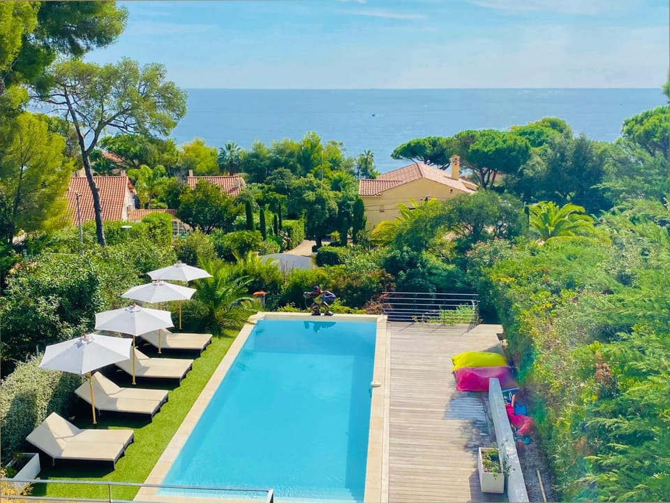 Natural landscape, Garden view, Pool view, Sea view, Swimming pool, sunbed