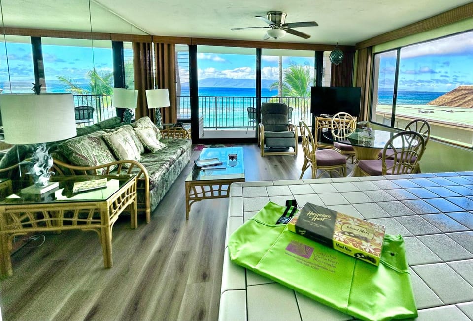 Natural landscape, Living room, Seating area, Sea view
