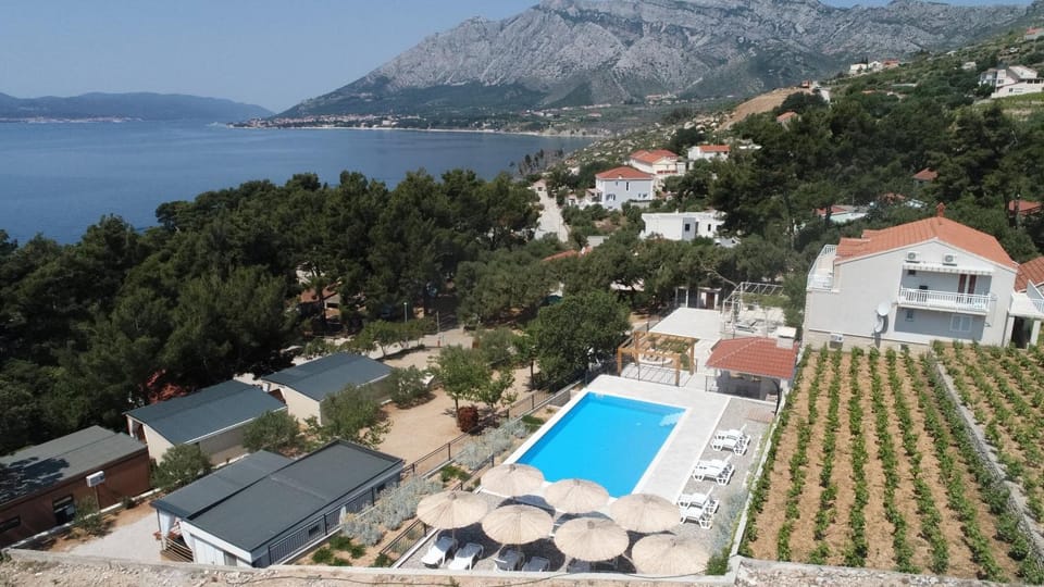 Natural landscape, Bird's eye view, Mountain view, Pool view, Sea view, Swimming pool, Swimming pool, sunbed