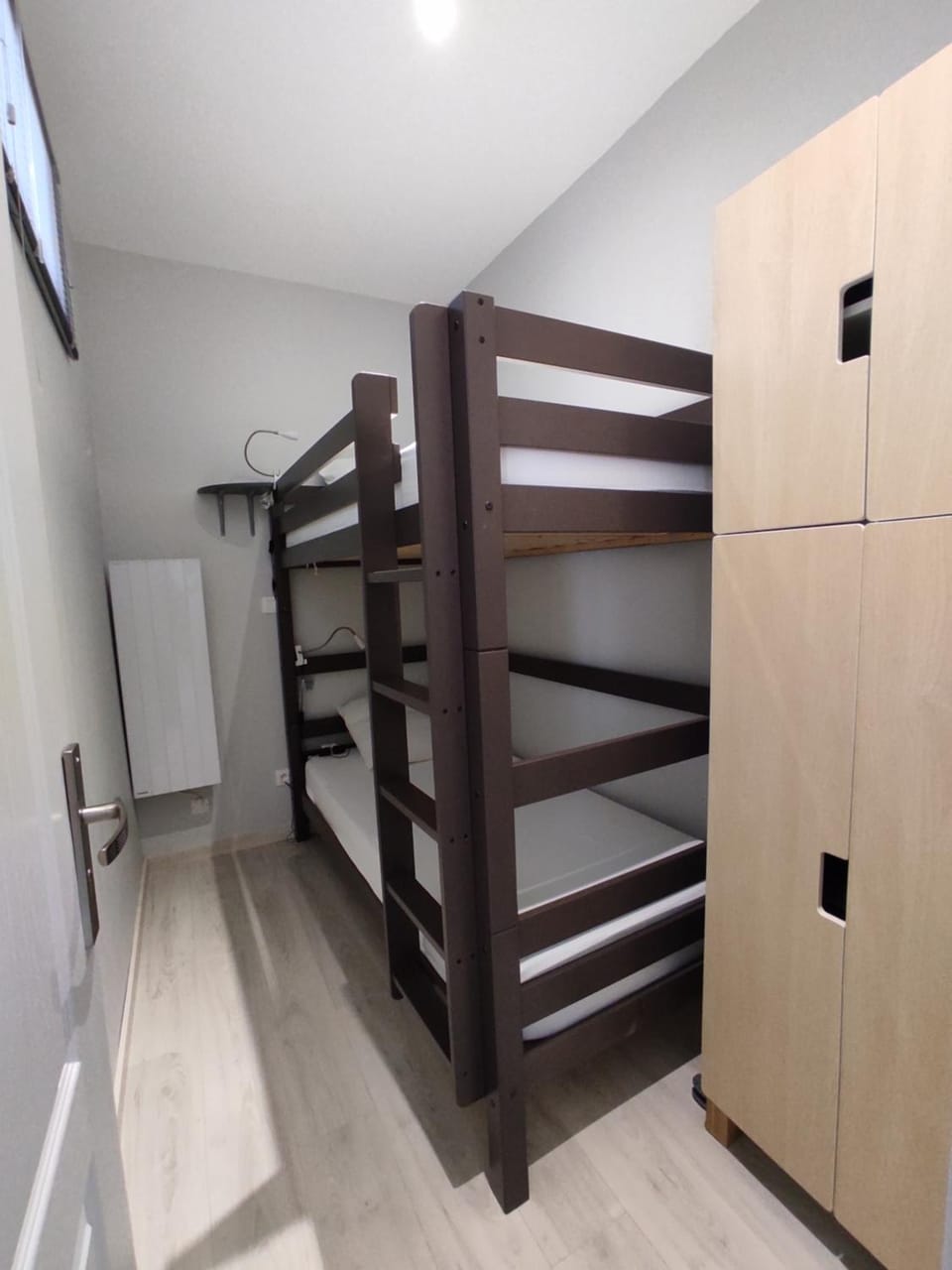 bunk bed, wardrobe