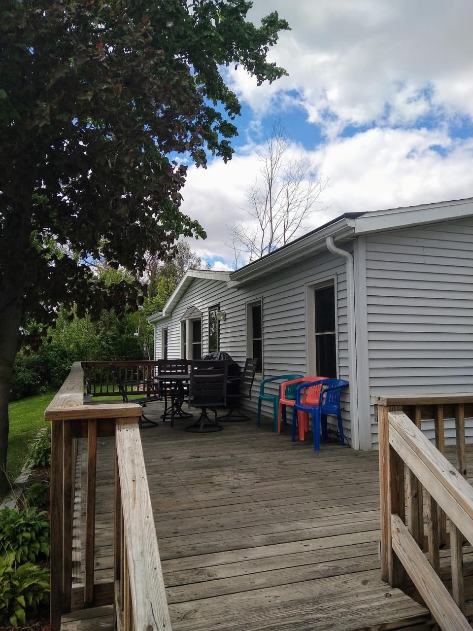 Property building, Patio, Day, BBQ facilities